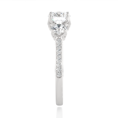 Heritage Glow Round Diamond Ring - Espira Gems