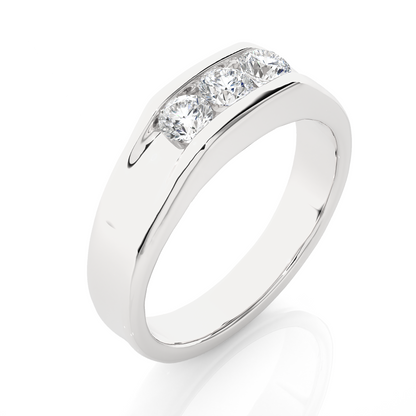 Roman Round Diamond Ring