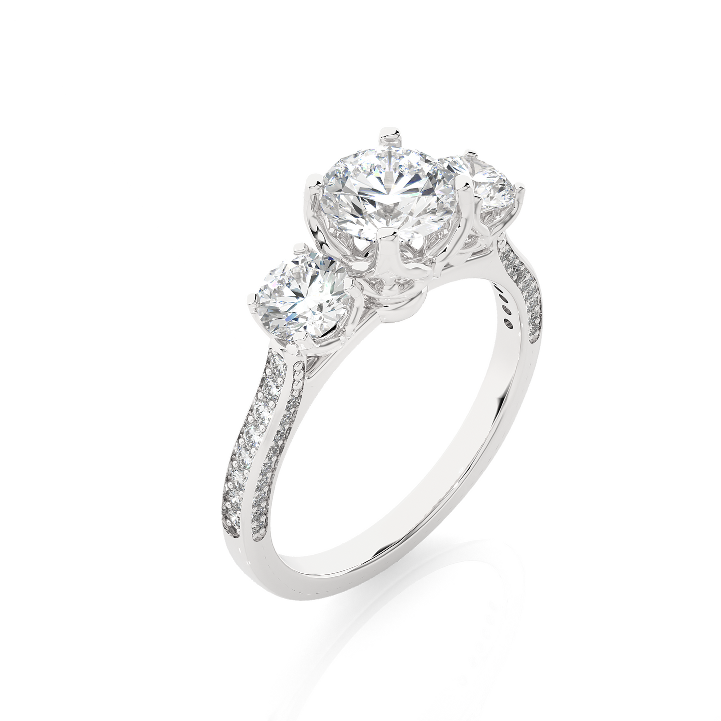heritage glow round diamond ring - espira gems