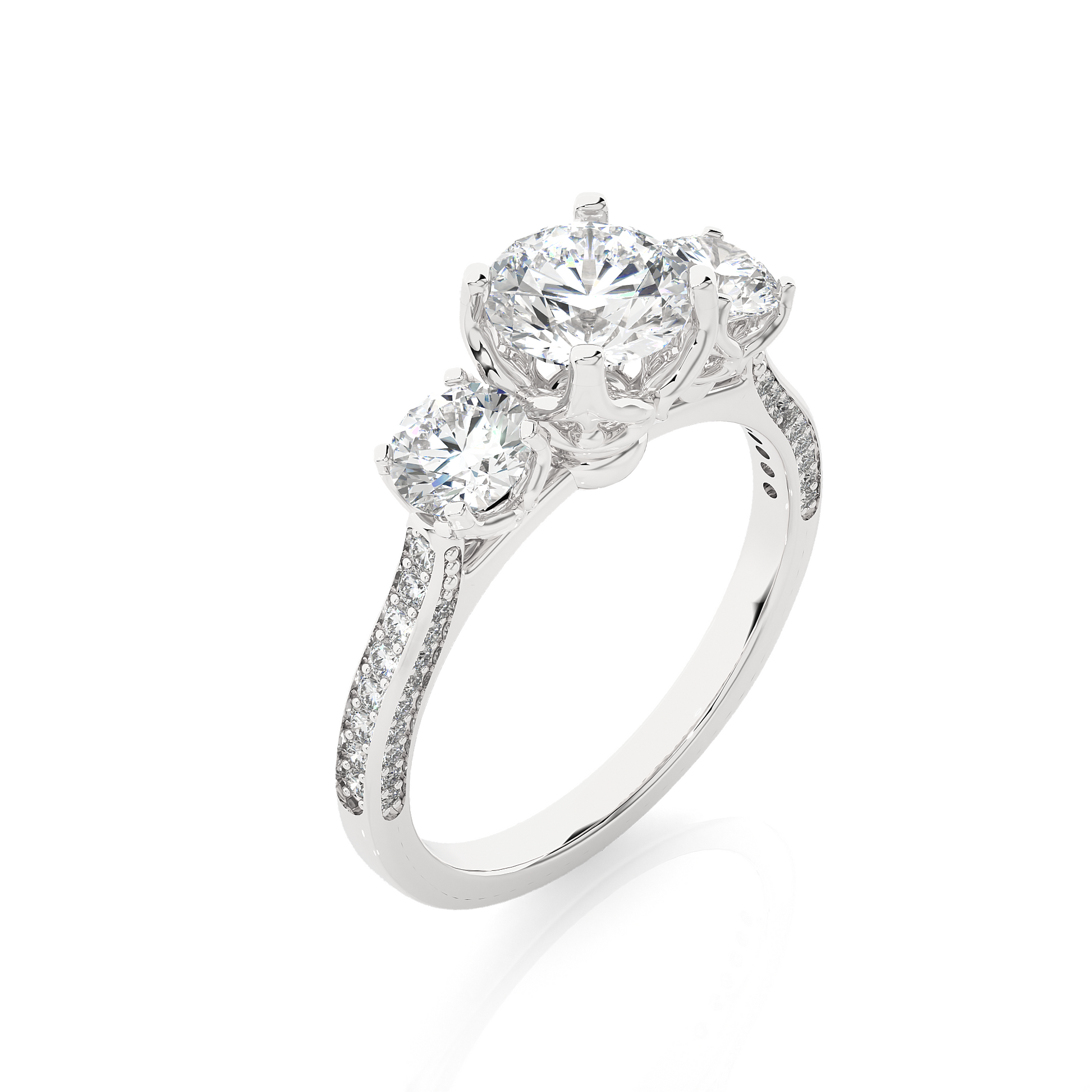 Heritage Glow Round Diamond Ring - Espira Gems