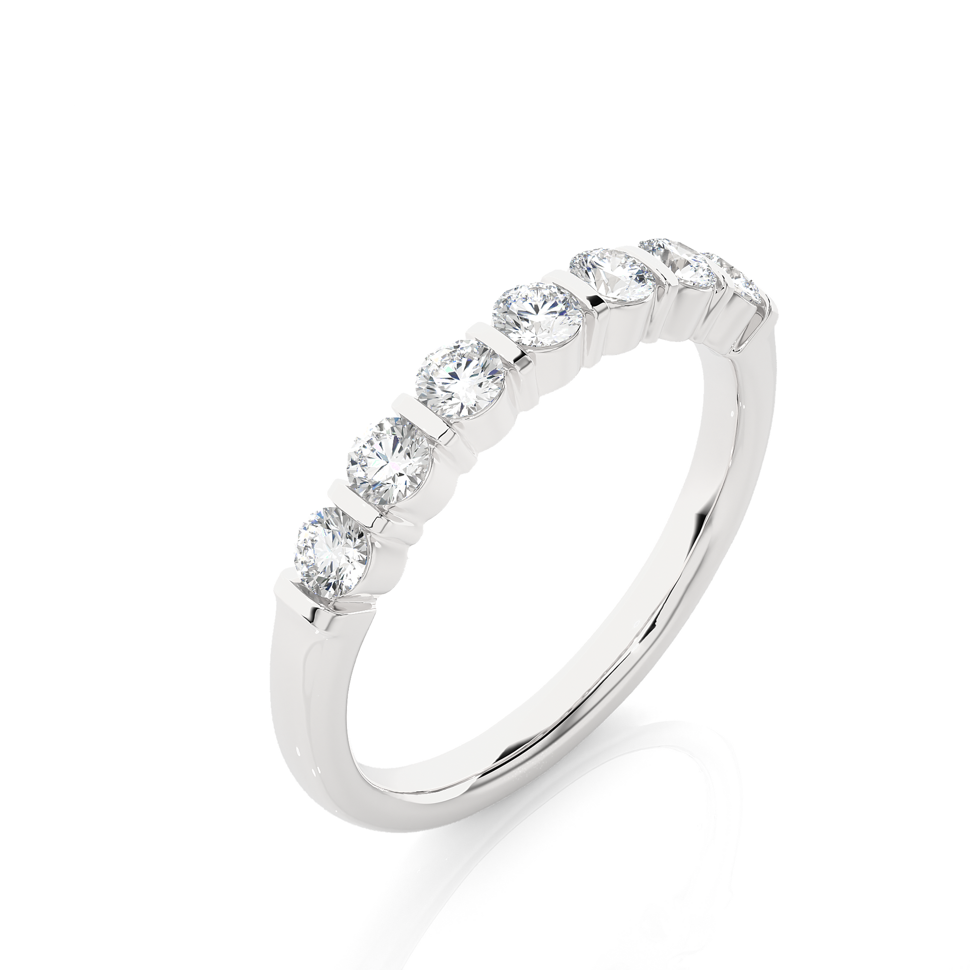 Lustre Seven-Stone Diamond Ring - Espira Gems