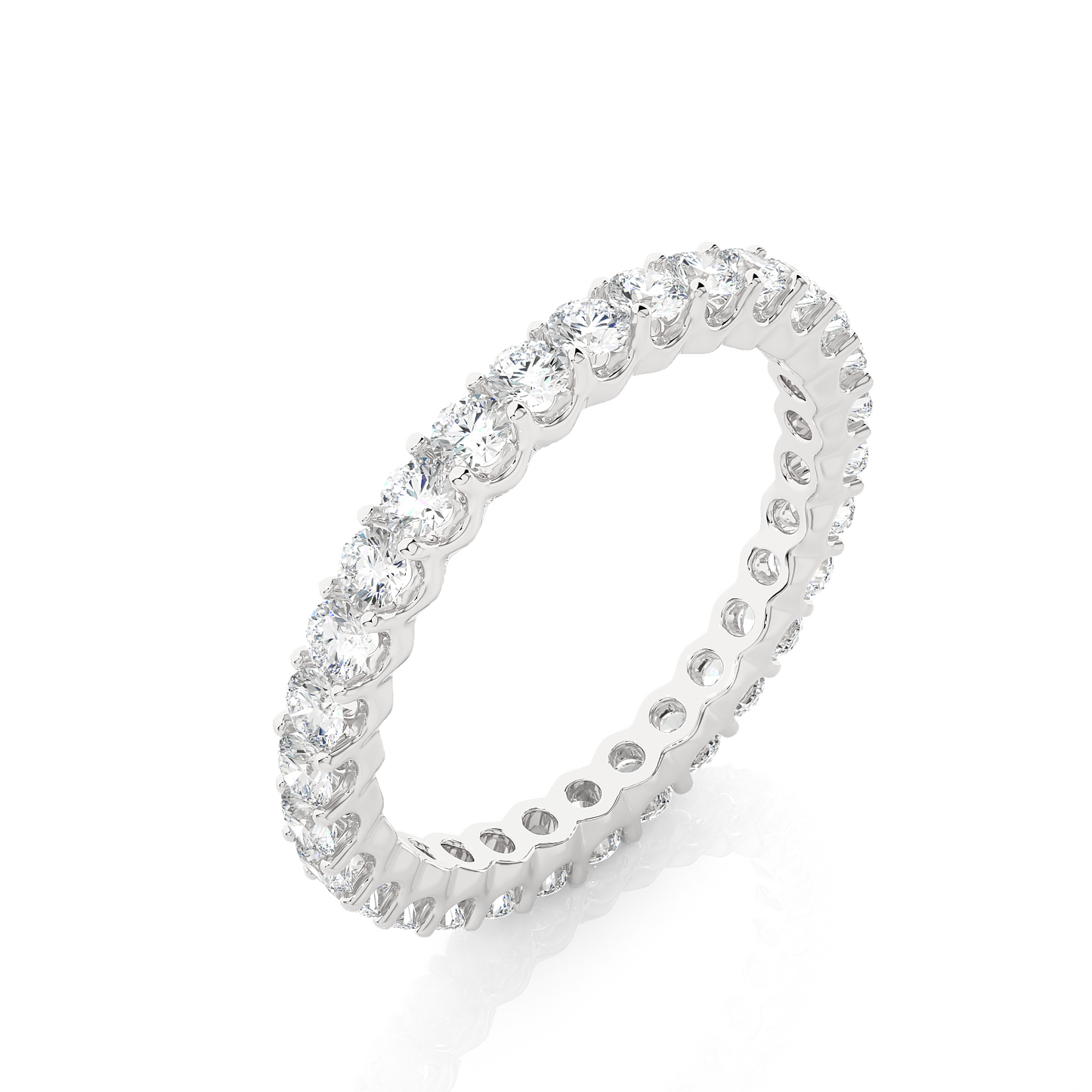 halo eternity band round diamond - espira fine gems