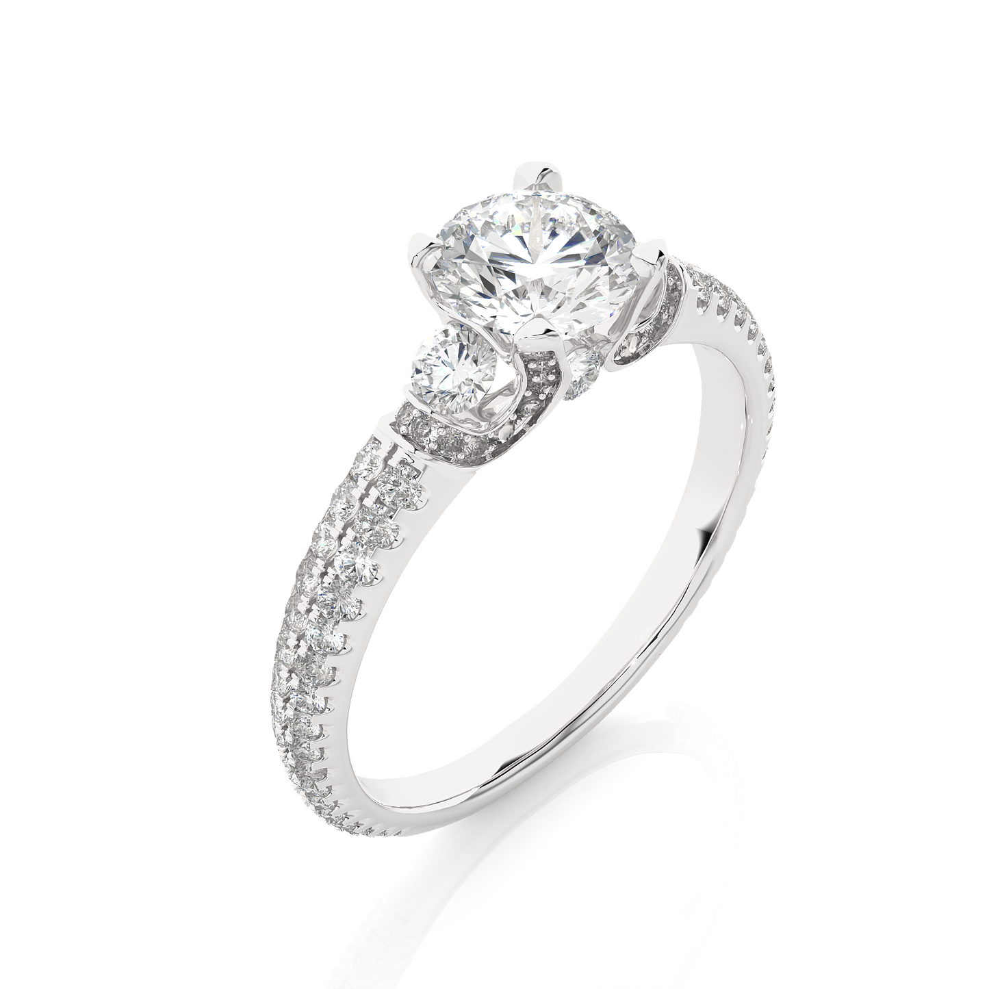 mistara round diamond ring - espira gems