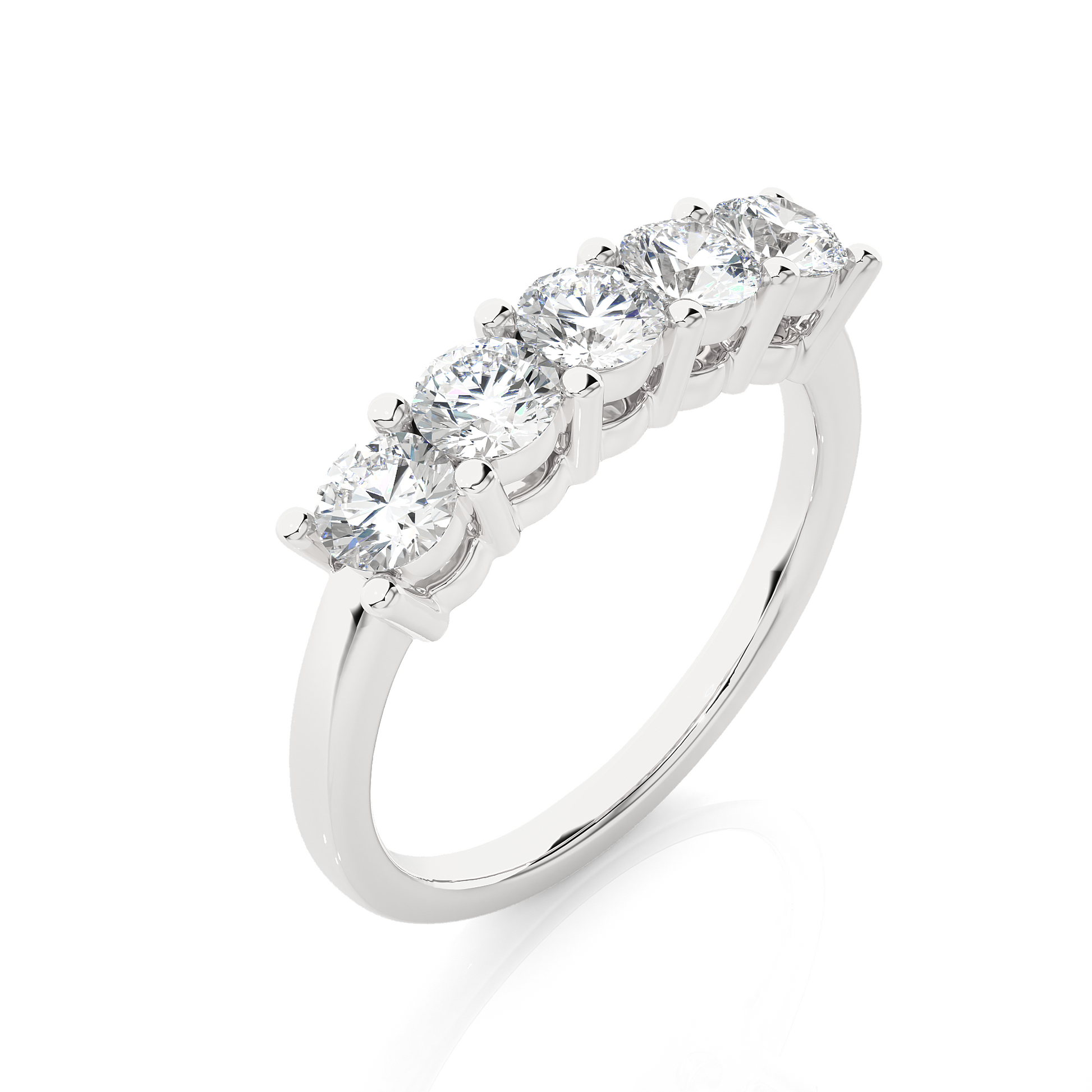 Lustre Five-Stone Diamond Ring - Espira Gems