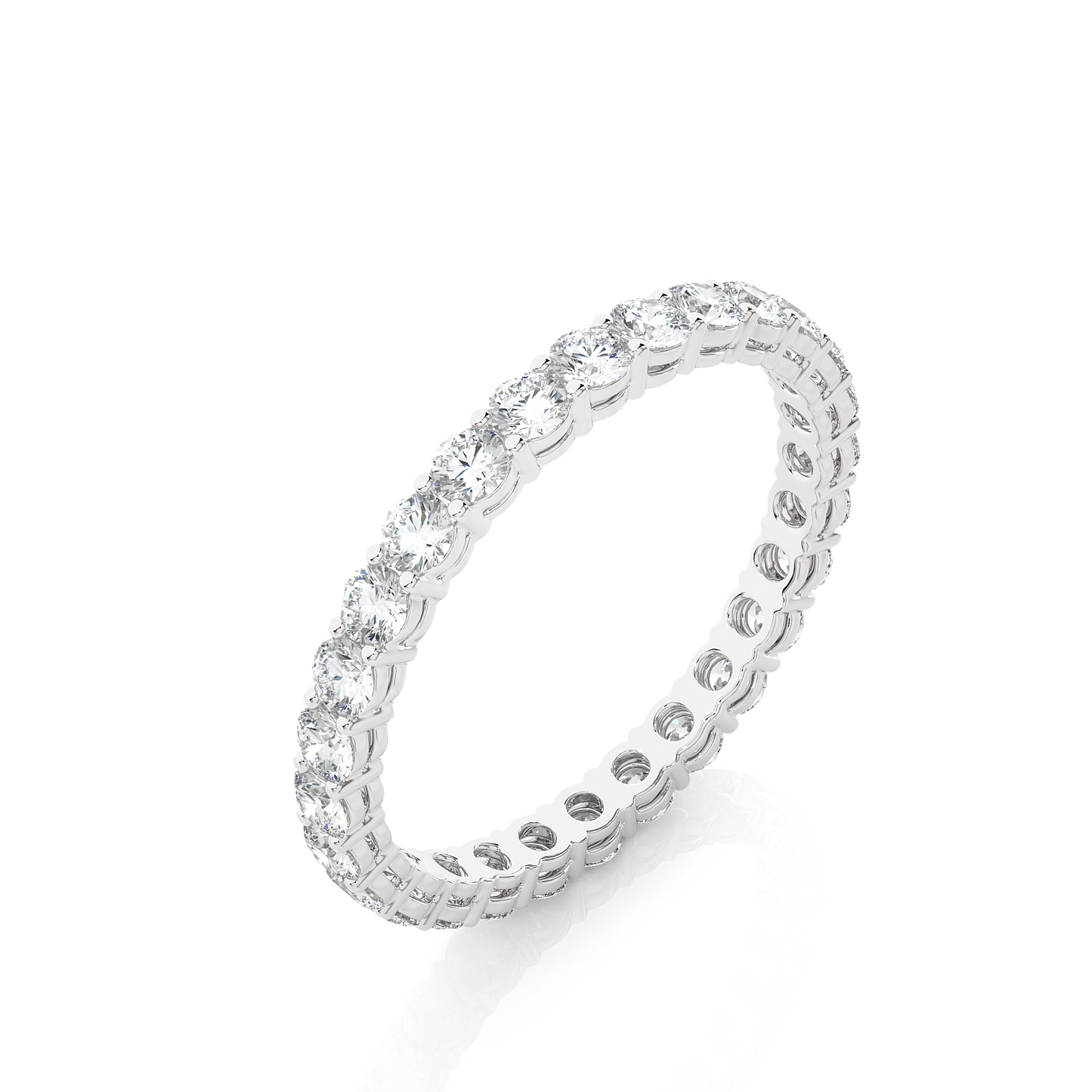 timeless eternity band round lab grown diamond ring - espira fine gems