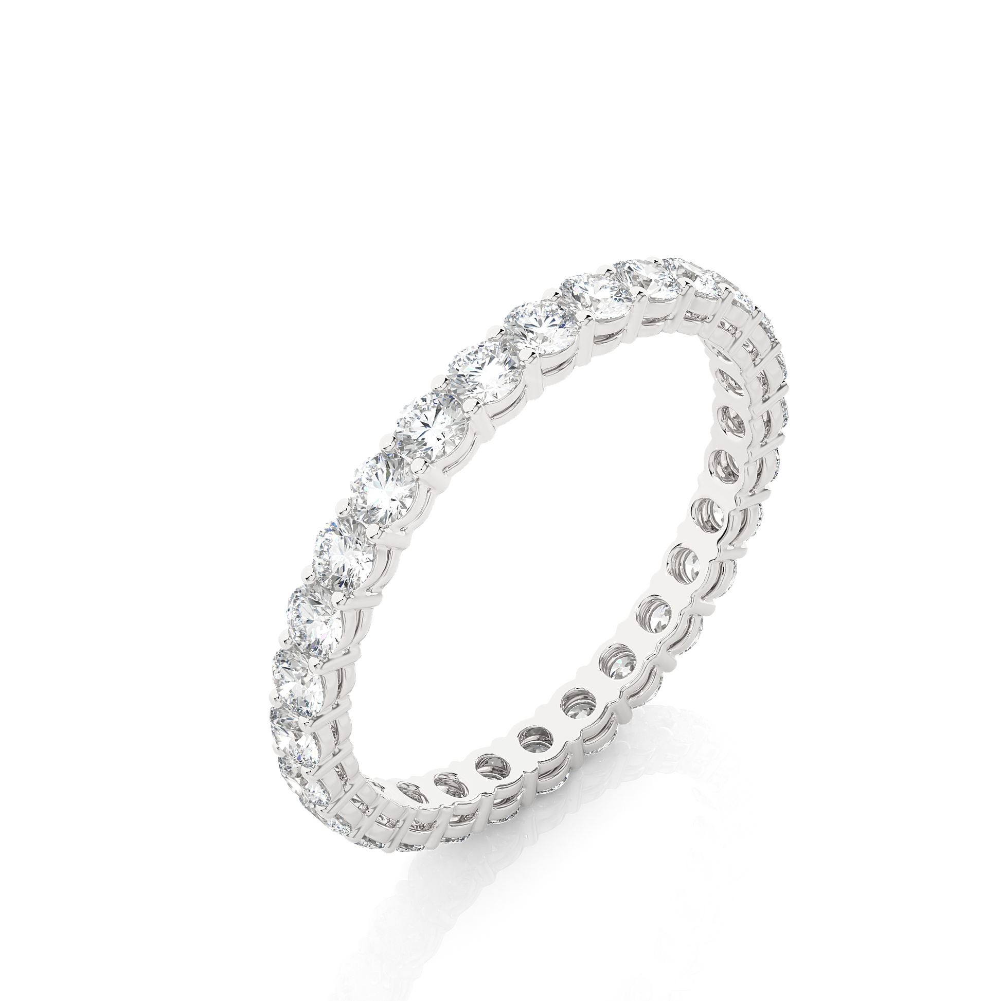 Timeless Eternity Band Round Lab Grown Diamond Ring - Espira Fine Gems