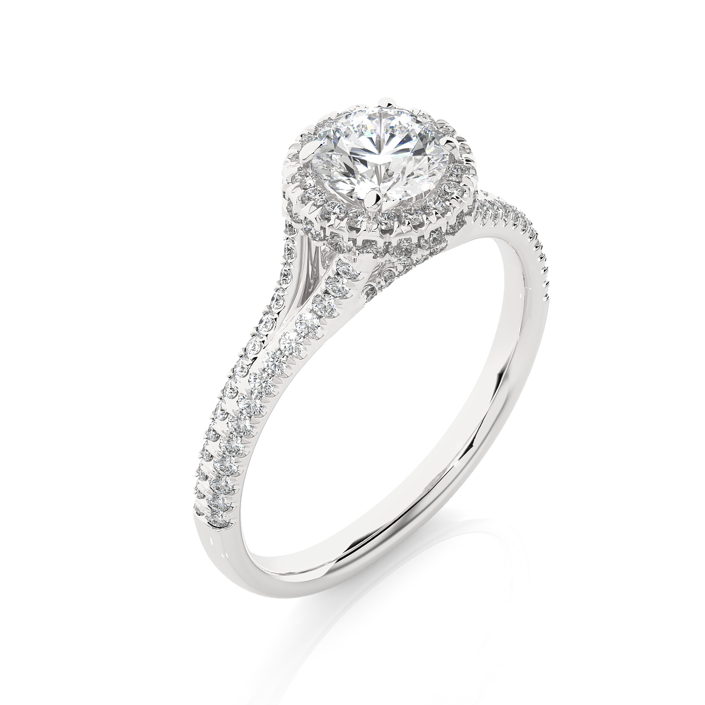monarch round diamond ring