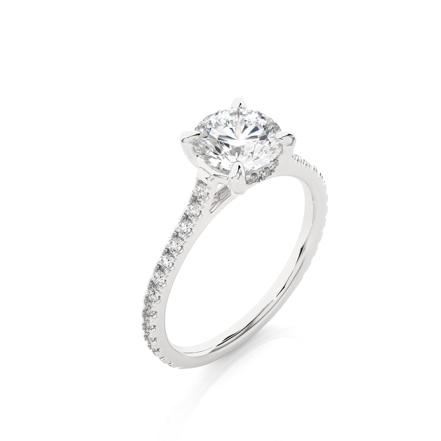 horizon round diamond ring