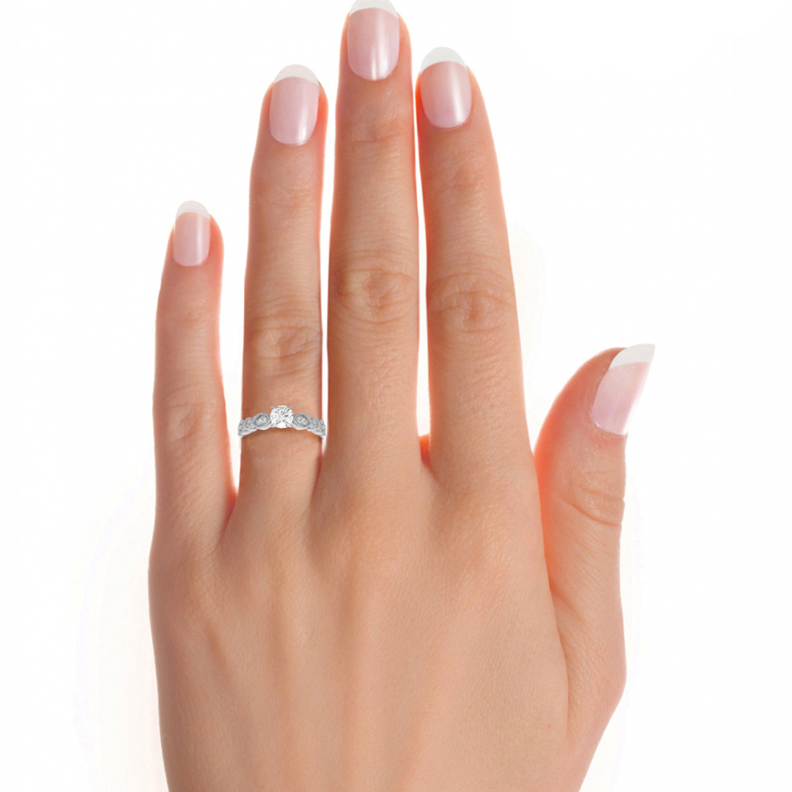 isla round diamond ring