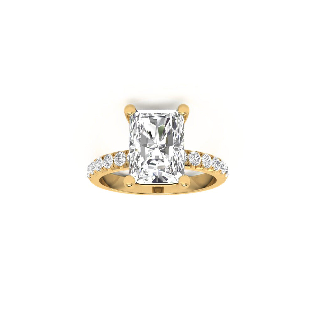 paradise radiant diamond ring