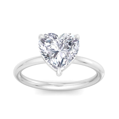 Bague Liberty en diamant 3 carats en forme de cœur