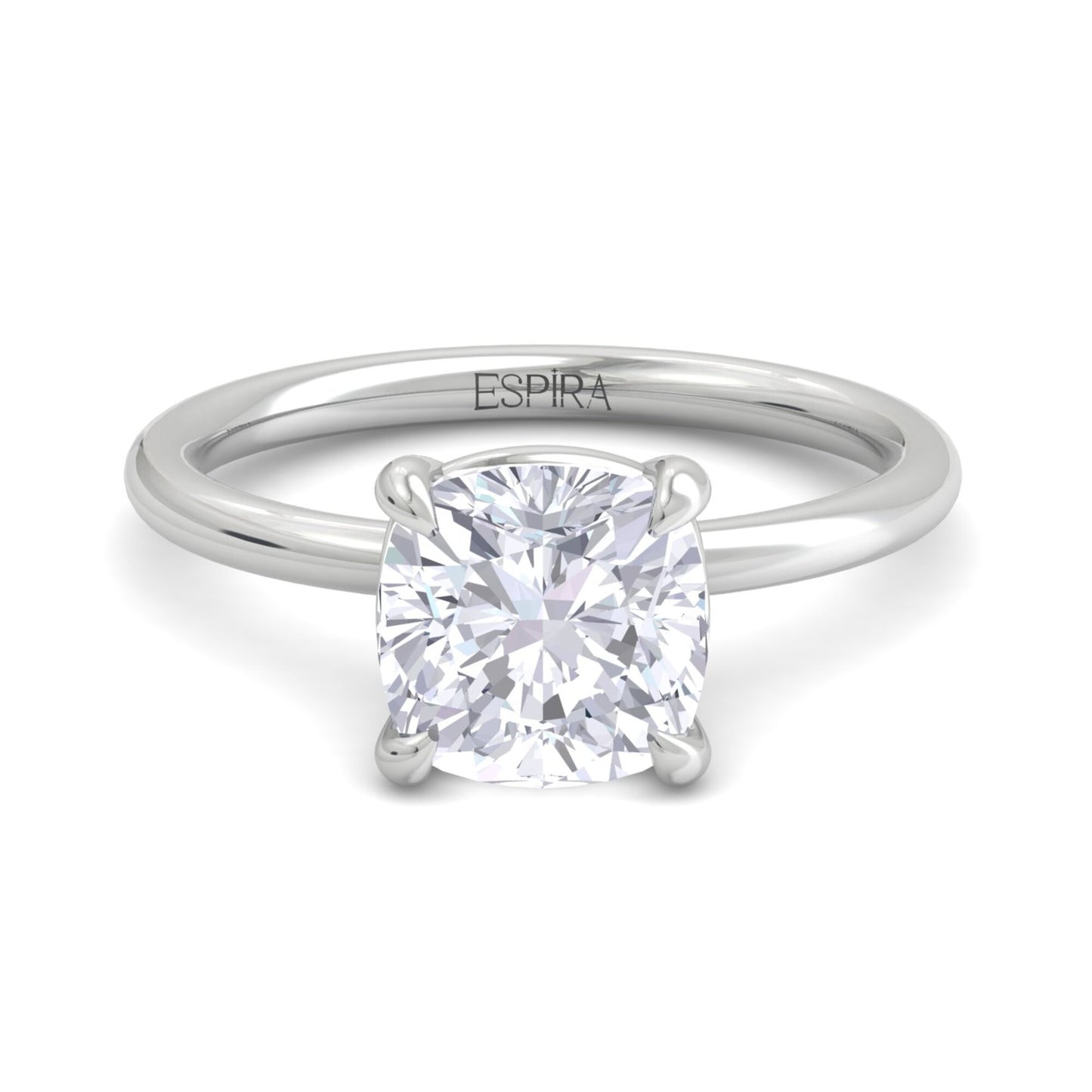 bague liberty avec diamant coussin de 3 carats