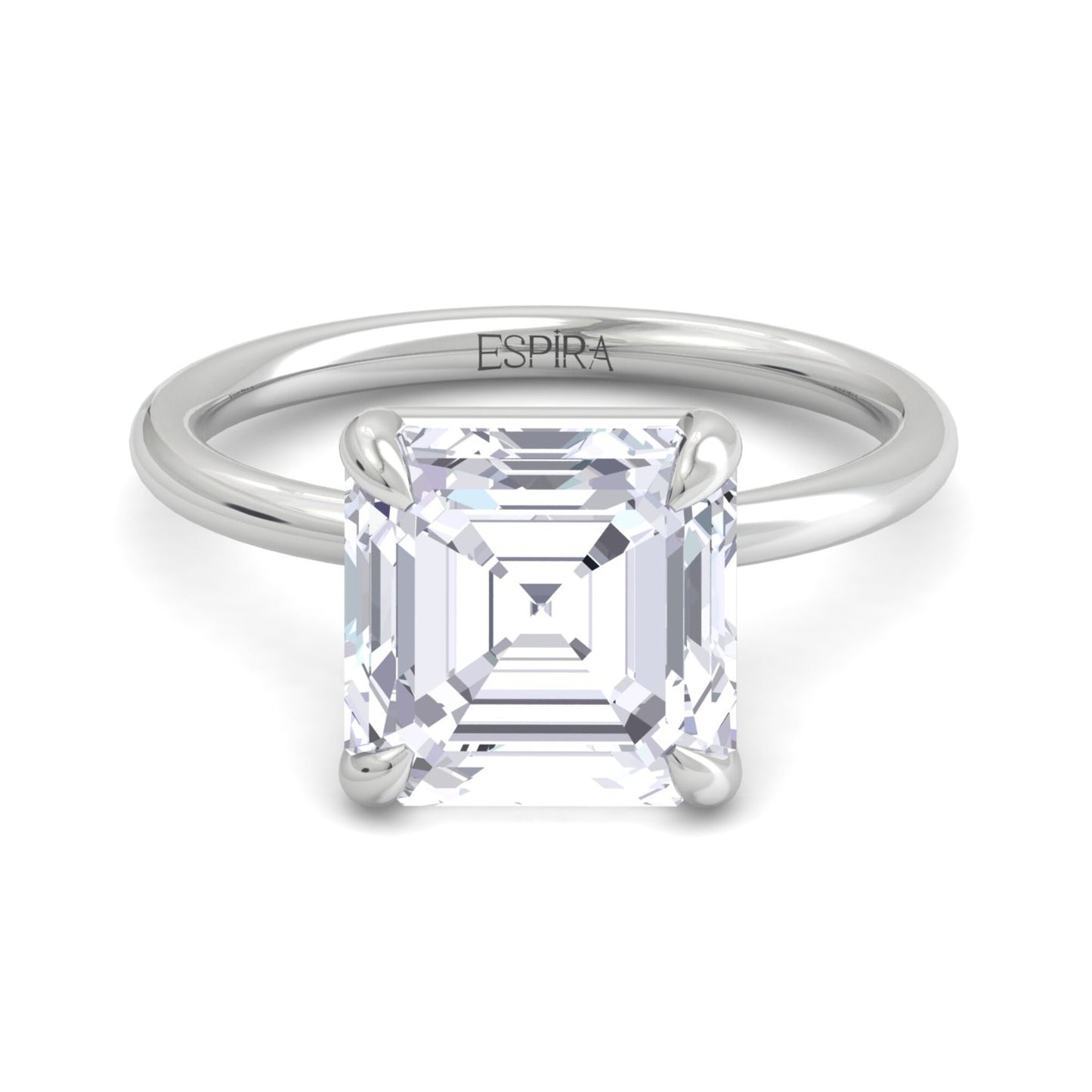 liberty 5 carat asscher diamond ring