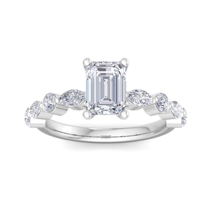 Florence Emerald Diamond Ring