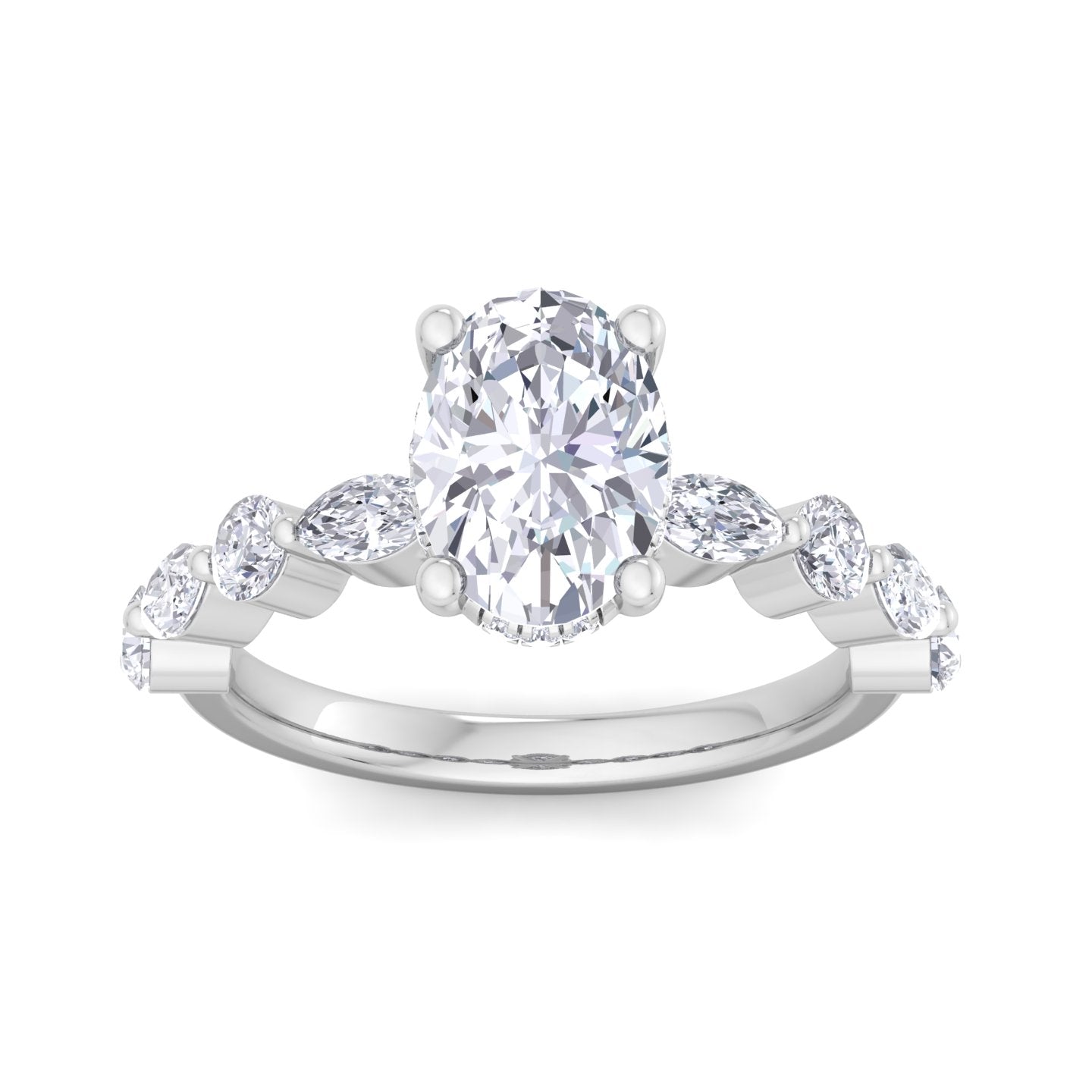florence plus oval diamond ring