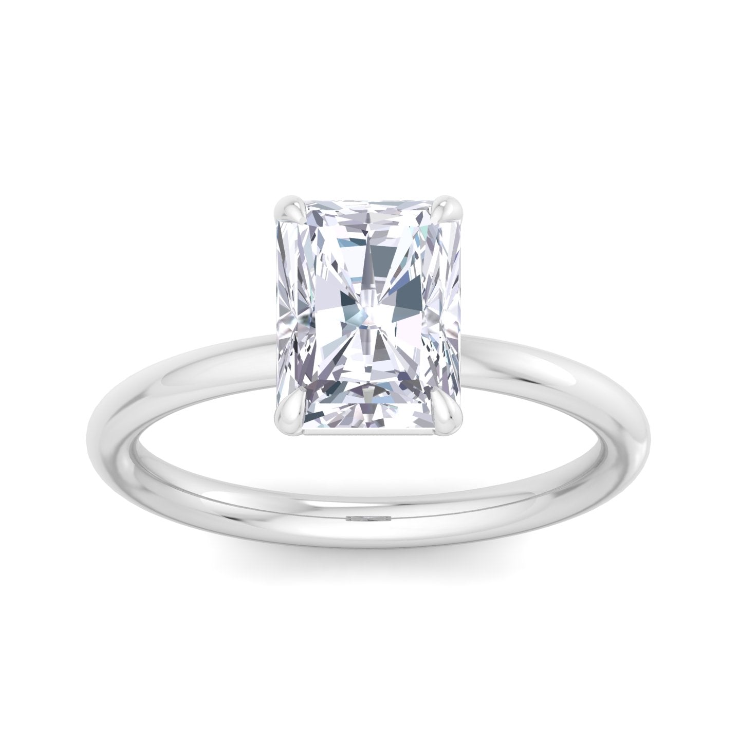 bague liberty avec diamant radiant de 2 carats