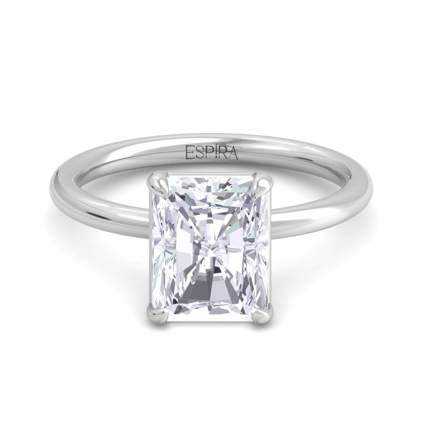 bague liberty avec diamant radiant de 3 carats
