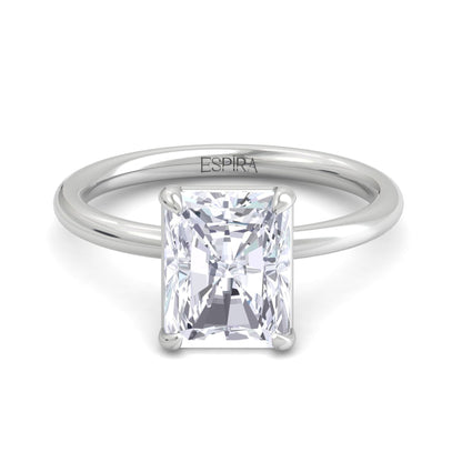 Bague Liberty avec diamant radiant de 3 carats