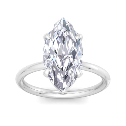 Bague Liberty en diamant marquise de 4 carats