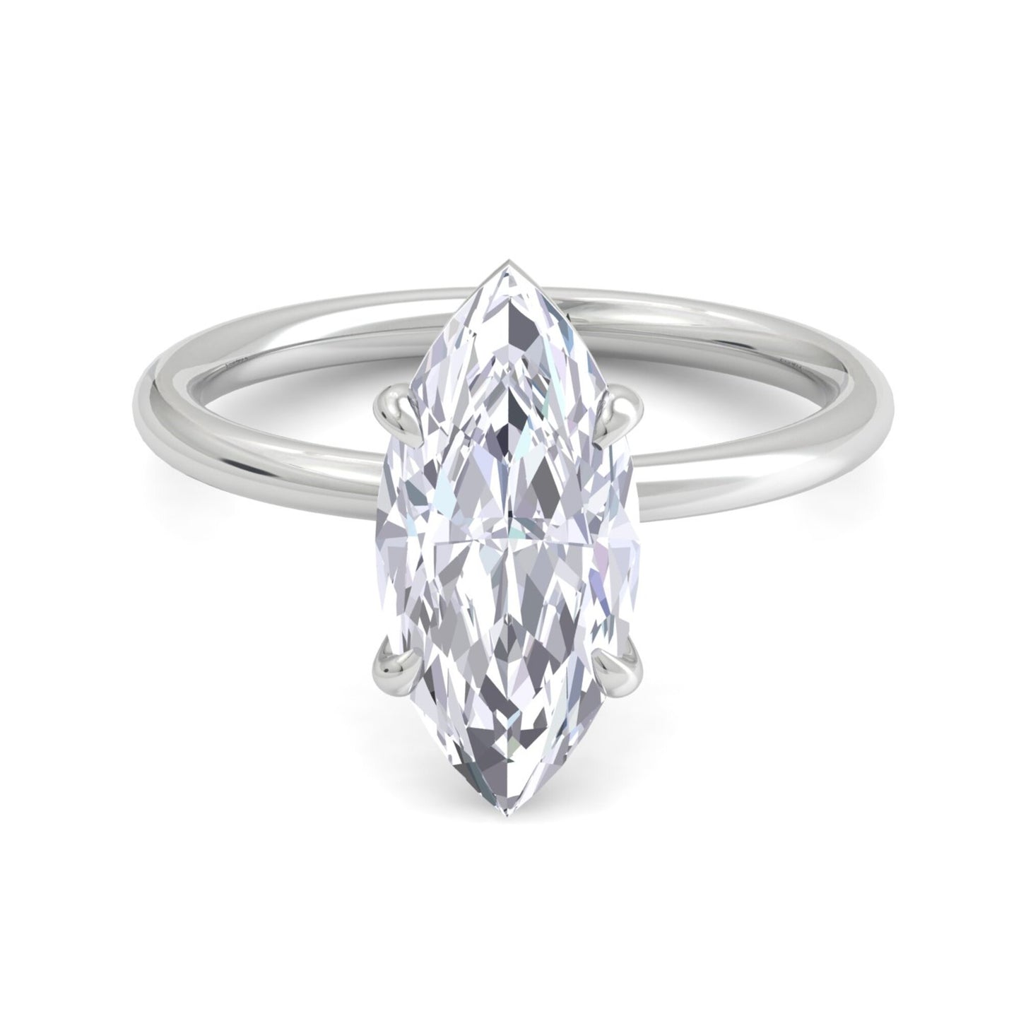 bague liberty en diamant marquise de 3 carats
