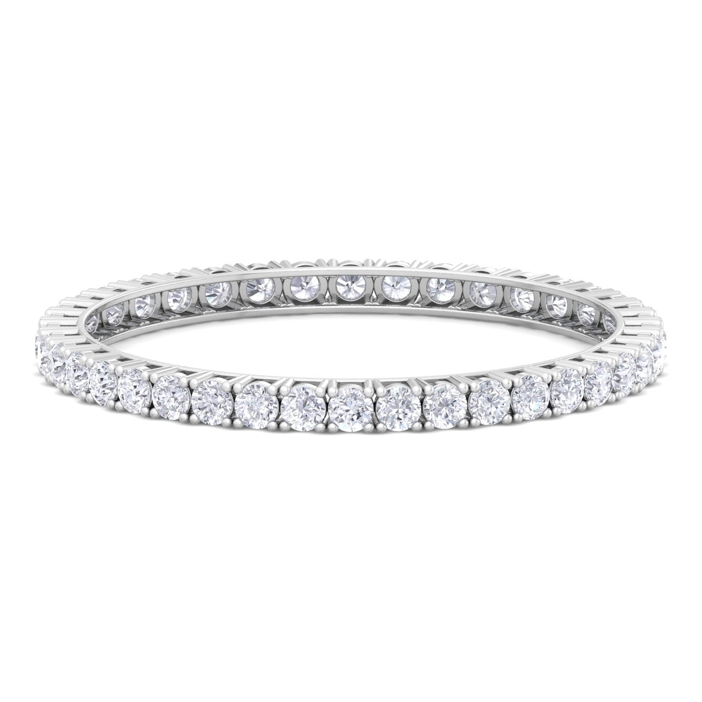 50 pointer round cut lab grown diamond bangle