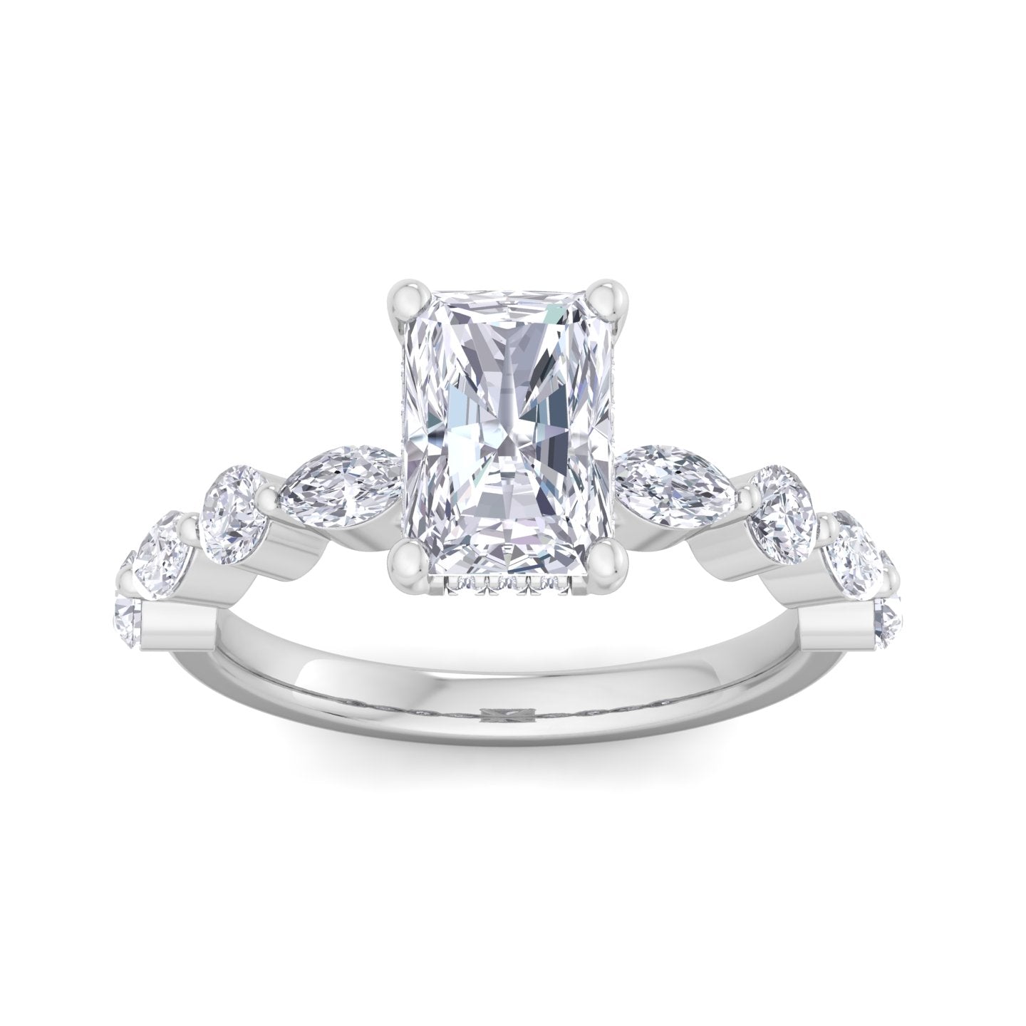 florence plus radiant diamond ring
