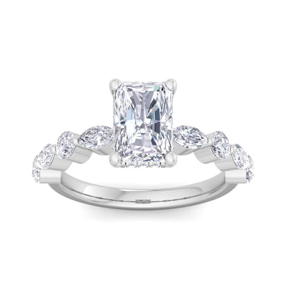 Florence Plus Radiant Diamond Ring