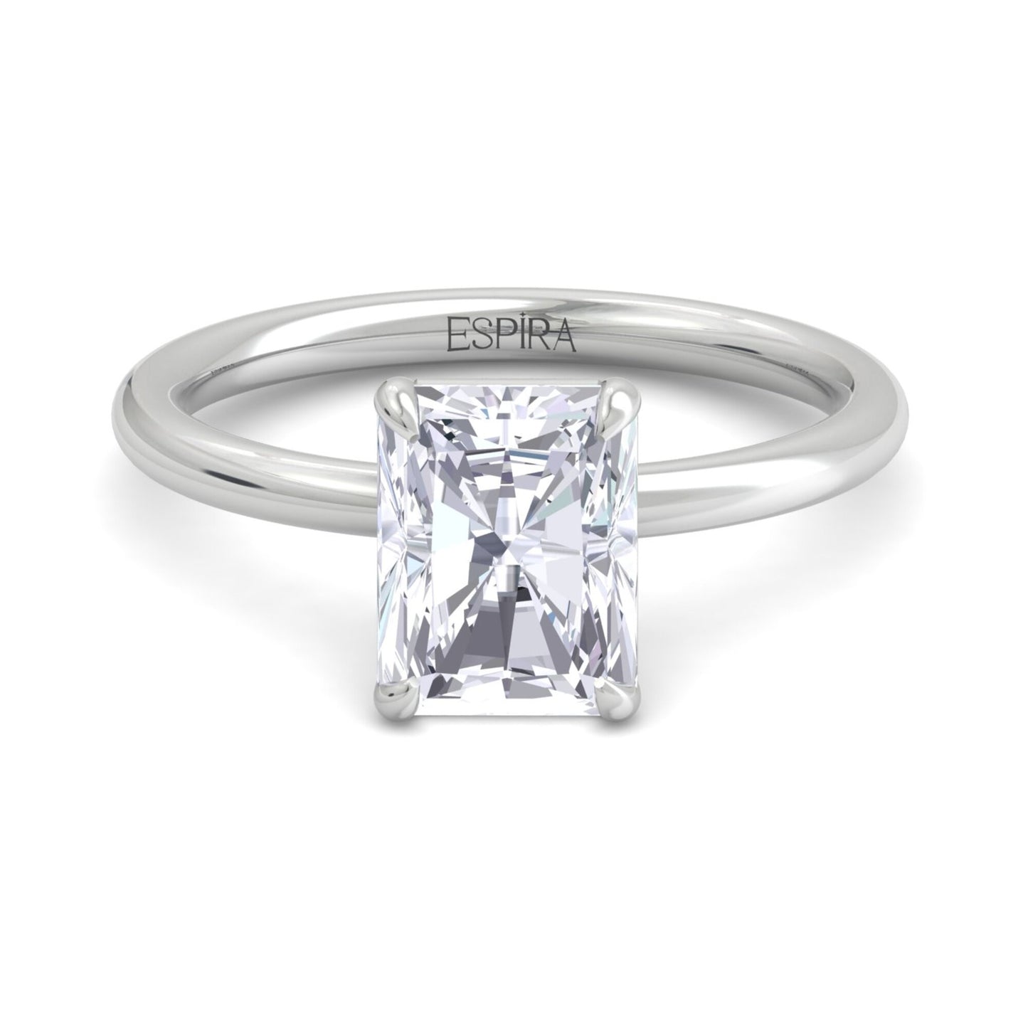 bague liberty avec diamant radiant de 2 carats