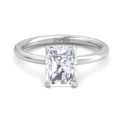 Bague Liberty avec diamant radiant de 2 carats