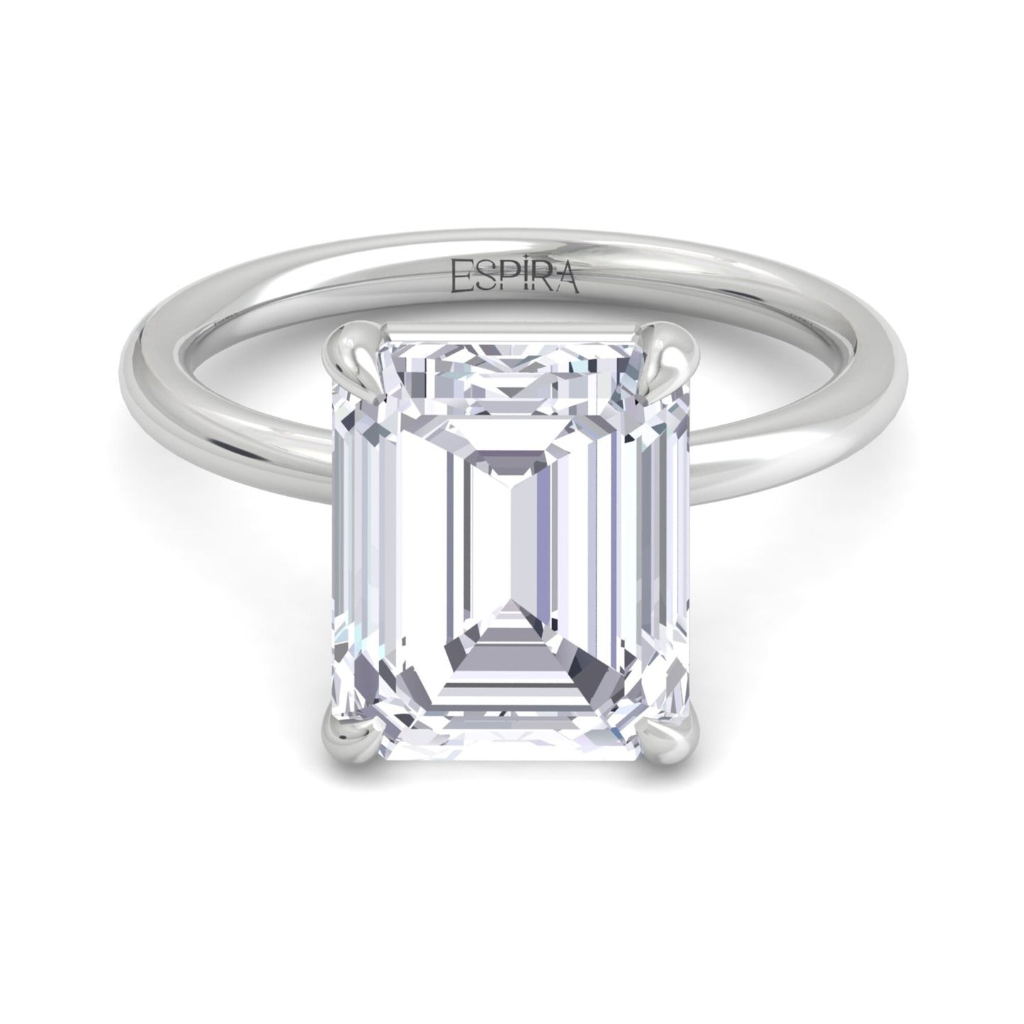bague liberty avec diamant émeraude 4 carats