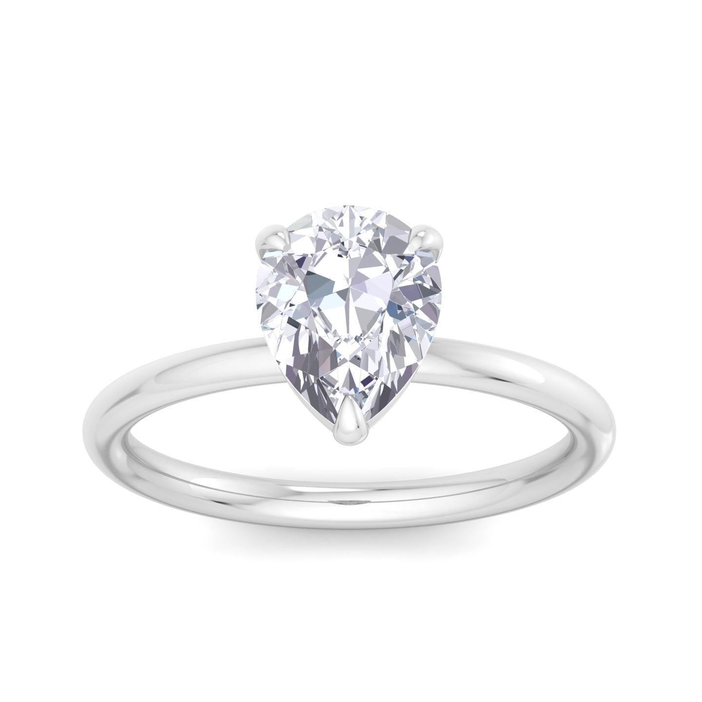 bague liberty en diamant poire de 2 carats
