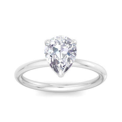 Bague Liberty en diamant poire de 2 carats