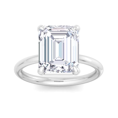 Bague Liberty avec diamant émeraude 4 carats