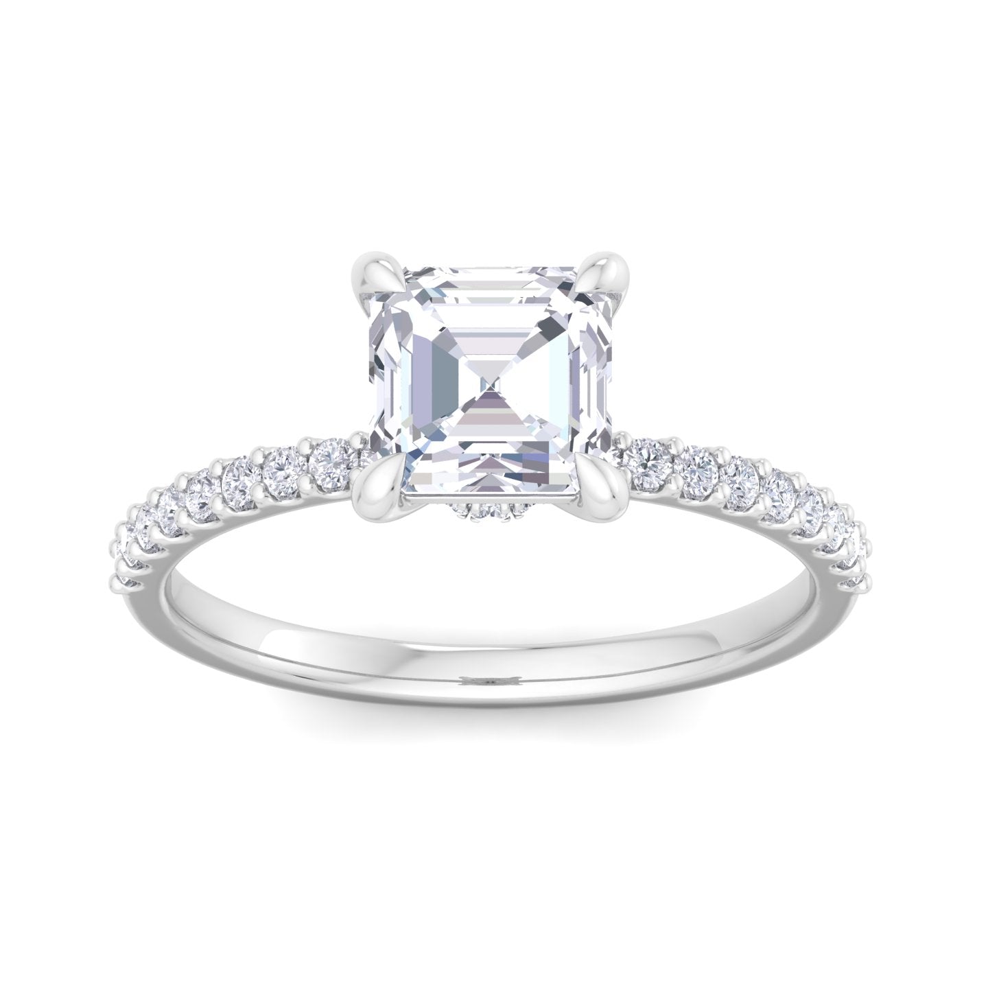 paradise asscher diamond ring