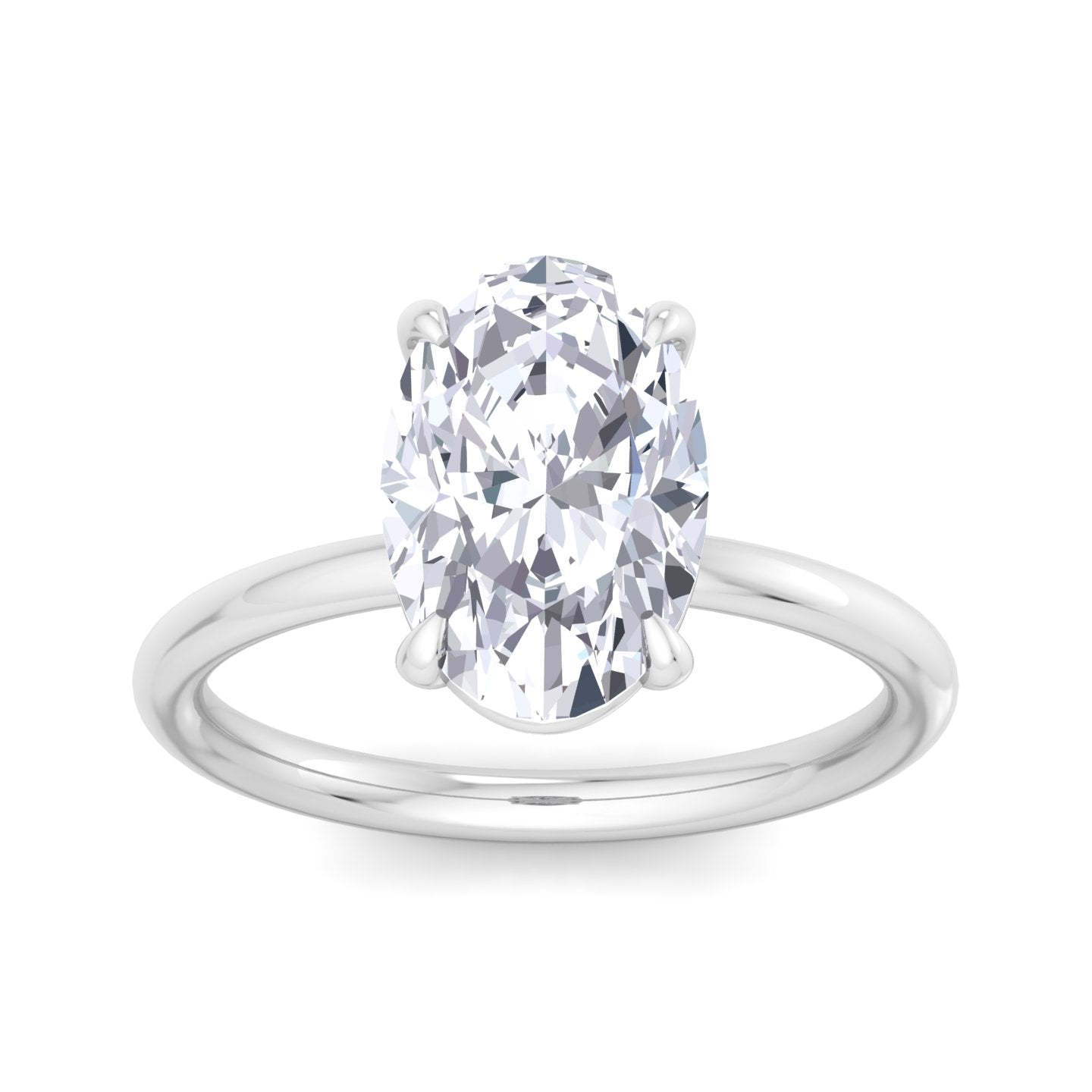 bague liberty avec diamant ovale de 3 carats