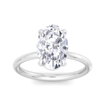 Bague Liberty avec diamant ovale de 3 carats