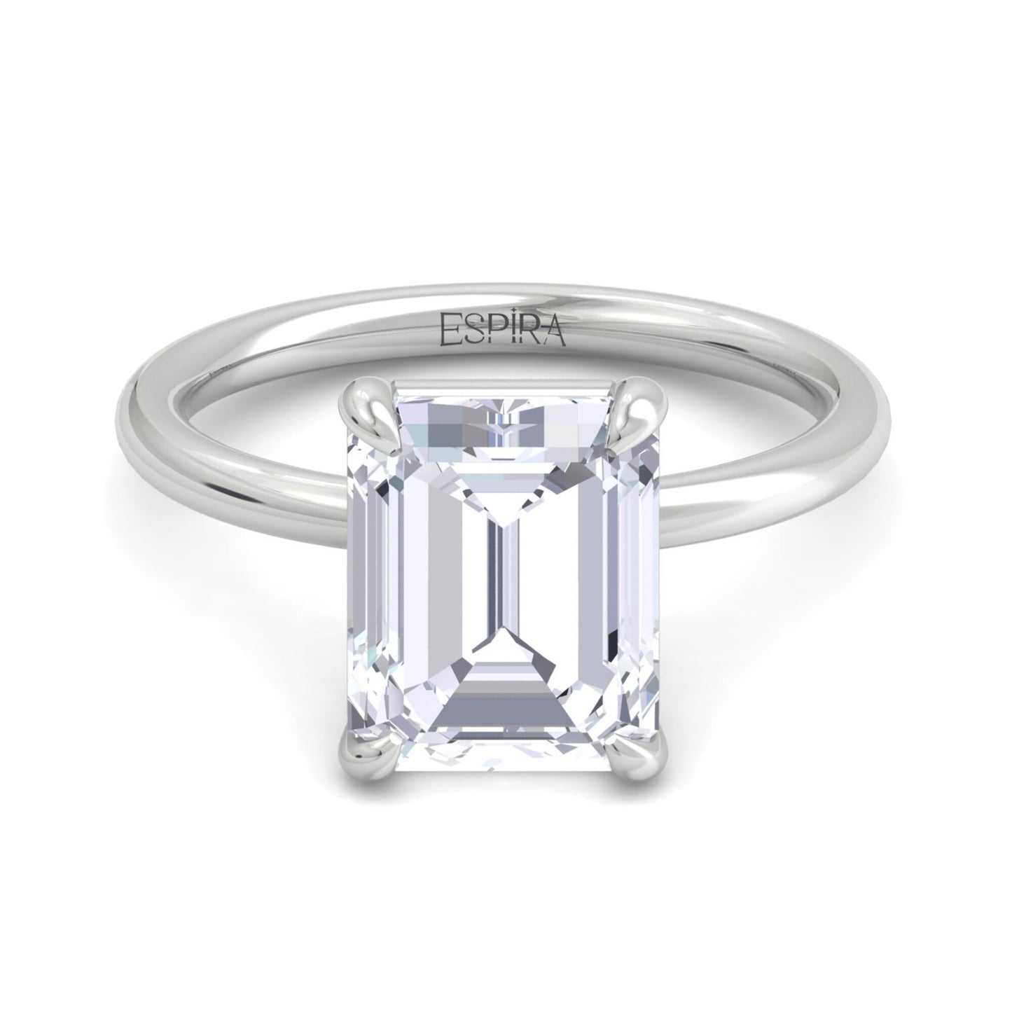 bague liberty avec diamant émeraude 4 carats