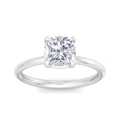 Bague Liberty avec diamant coussin de 2 carats