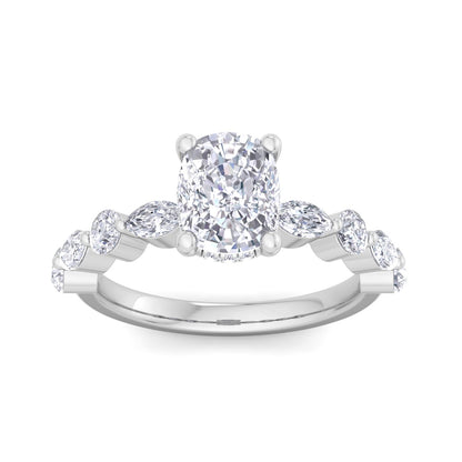 Florence Plus Cushion Diamond Ring