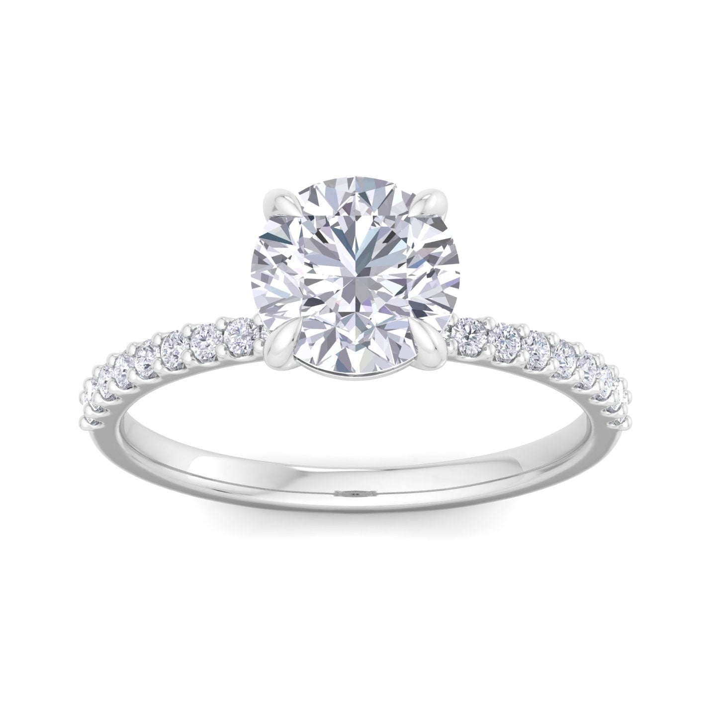bague en diamant rond sundara 