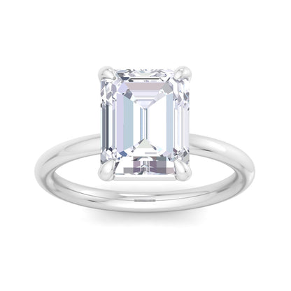 Bague Liberty avec diamant émeraude 4 carats