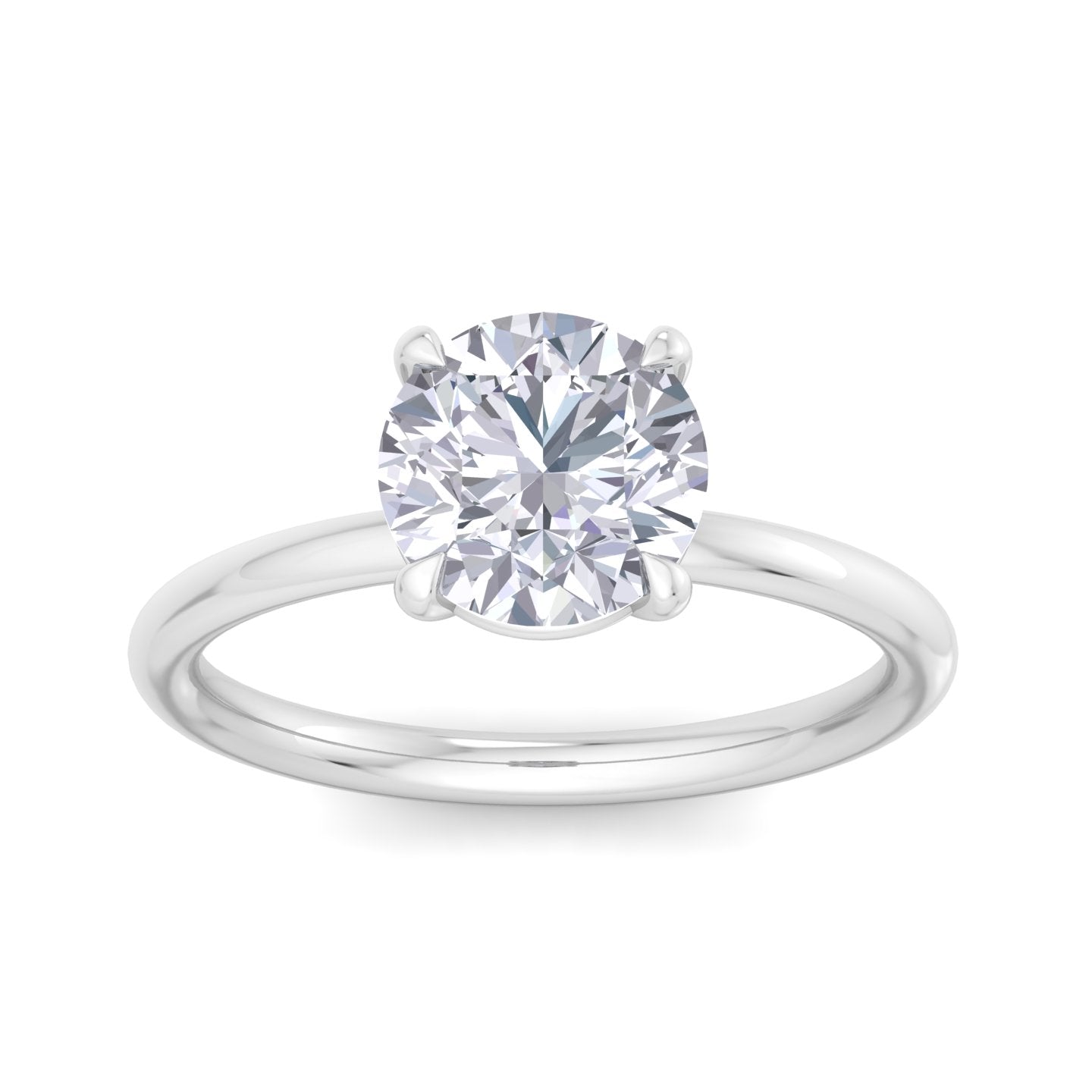 bague liberty avec diamant rond de 2 carats