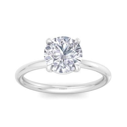 Bague Liberty avec diamant rond de 2 carats