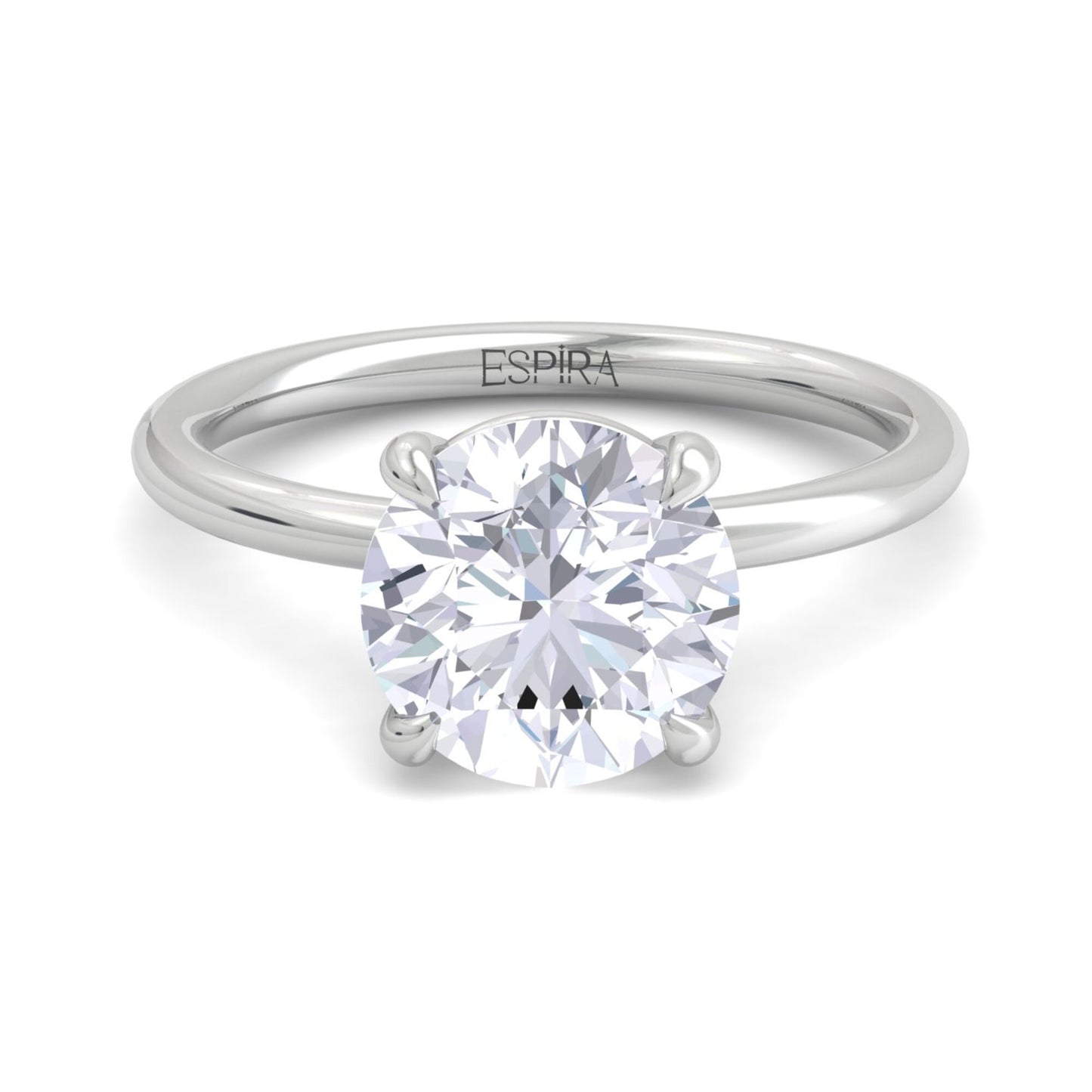 bague liberty en diamant rond de 3 carats