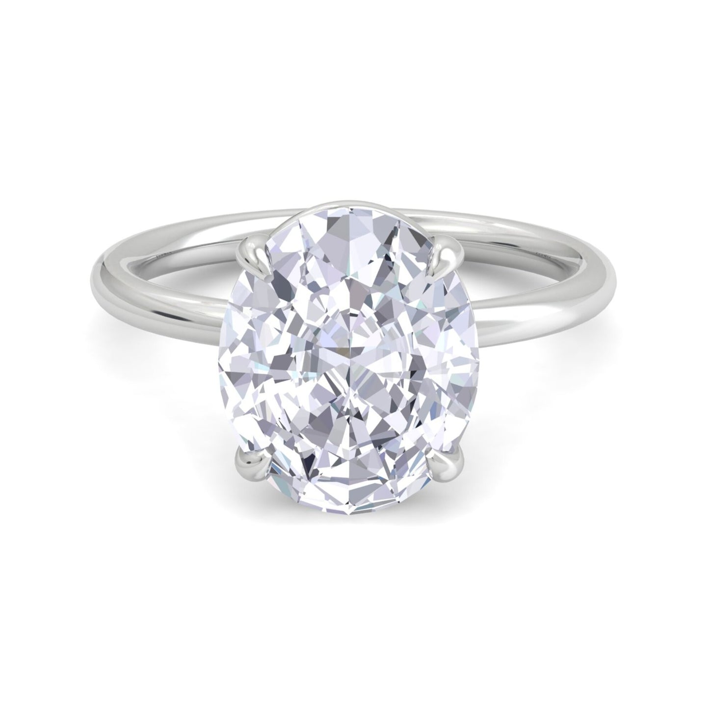 bague liberty avec diamant ovale de 4 carats