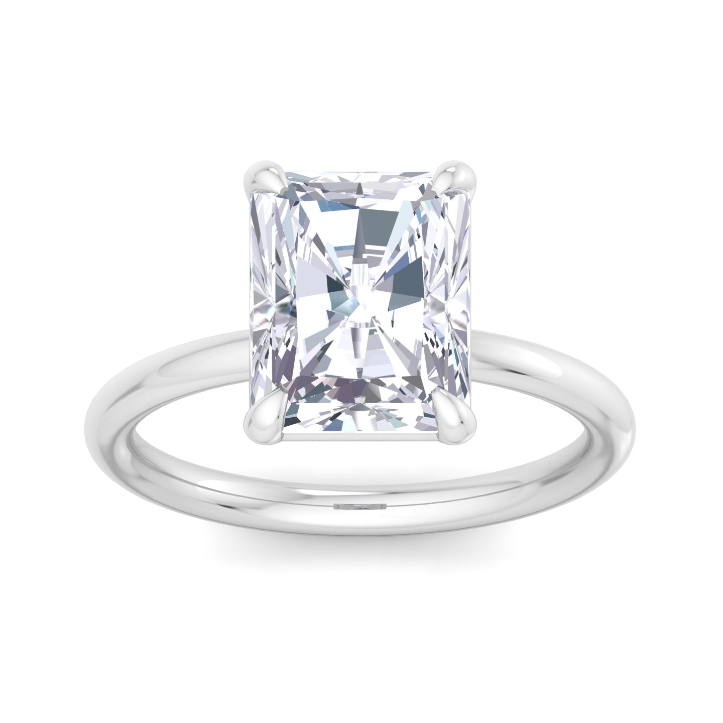 bague liberty avec diamant radiant de 4 carats