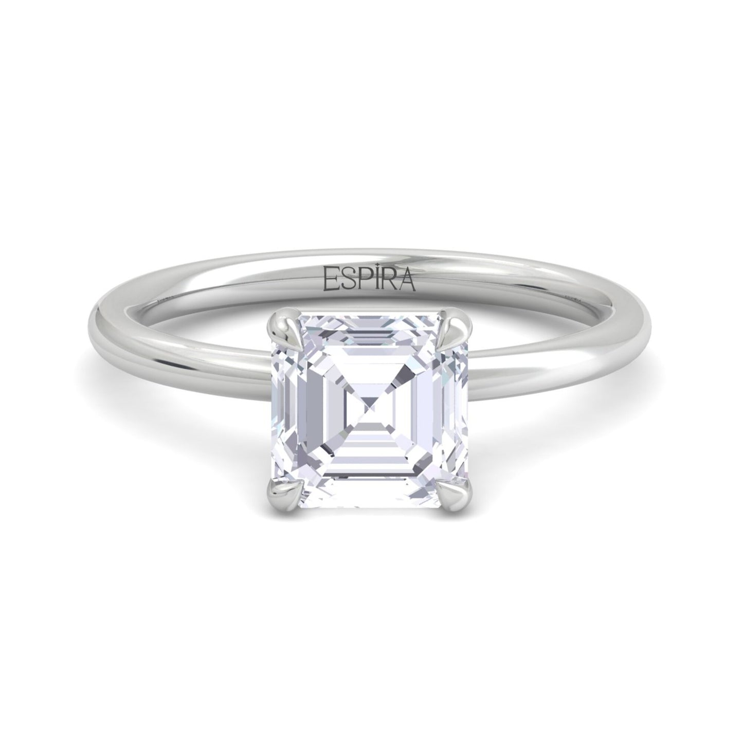 bague liberty avec diamant asscher de 2 carats