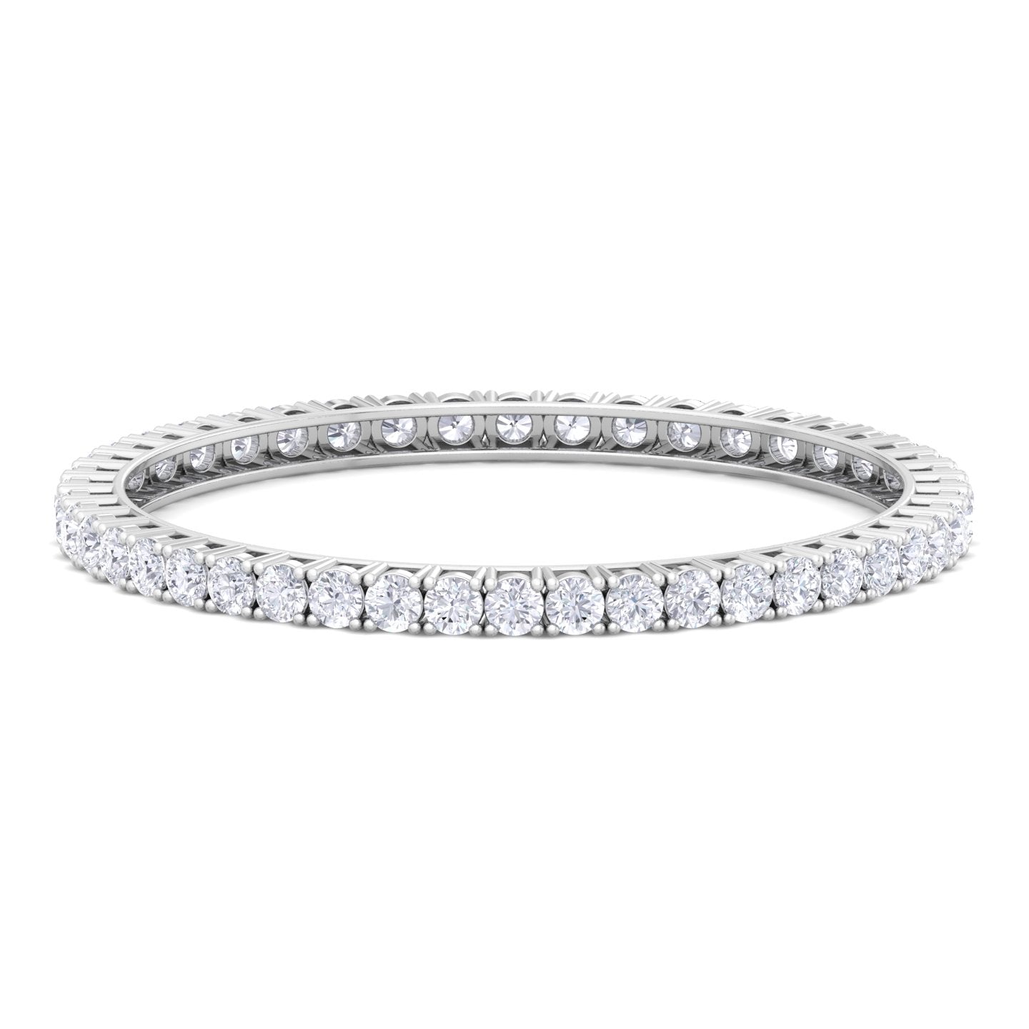 30 pointer round cut lab grown diamond bangle