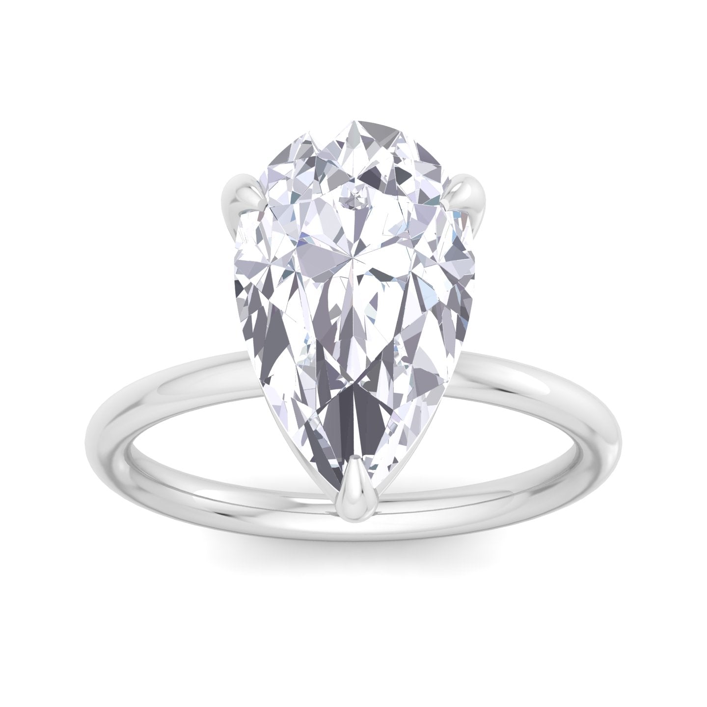bague liberty en diamant poire 4 carats