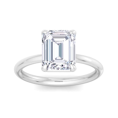 Bague Liberty avec diamant émeraude 3 carats